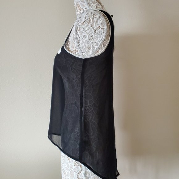 BCX Sheer Blouse Tank 8323 - Picture 4 of 10